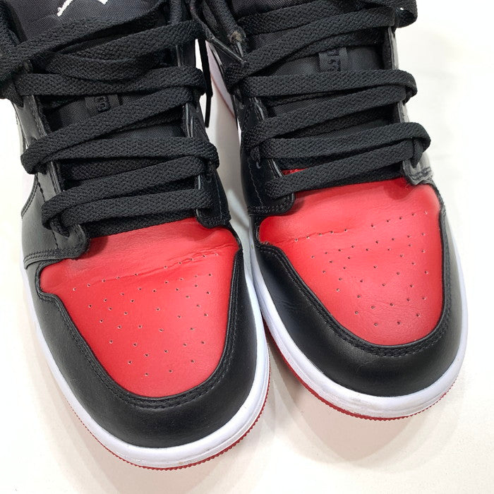 【中古品】【メンズ】 NIKE ナイキ 553558-612 AIR JORDAN 1LOW BREDTOE エアジョーダン 1 ロー シューズ 靴 スニーカー 160-241123-gm-10-fuz サイズ：29cm カラー：レッド ブラック ホワイト 万代Net店