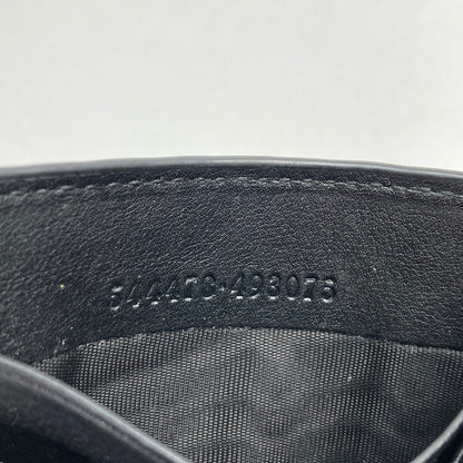 【中古品】【メンズ】 GUCCI グッチ 544473 モノグラム レザー マネ―クリップ カードケース 札入れ 二つ折り GG柄 シマ 181-241016-mh-4-fuz カラー：ブラック 万代Net店