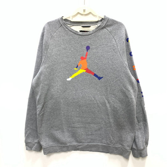 【中古品】【メンズ】 NIKE ナイキ JUMPMAN スウェット トップス アウター ブランド 古着 148-250104-gm-19-fuz サイズ：L カラー：グレー 万代Net店