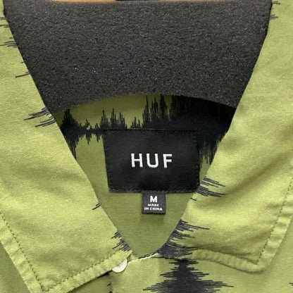 【中古品】【メンズ】 HUF ハフ SEISMOGRAM S/S RESORT SHIRT 半袖シャツ トップス ブランド 古着 142-241102-gm-39-fuz サイズ：M カラー：グリーン 万代Net店