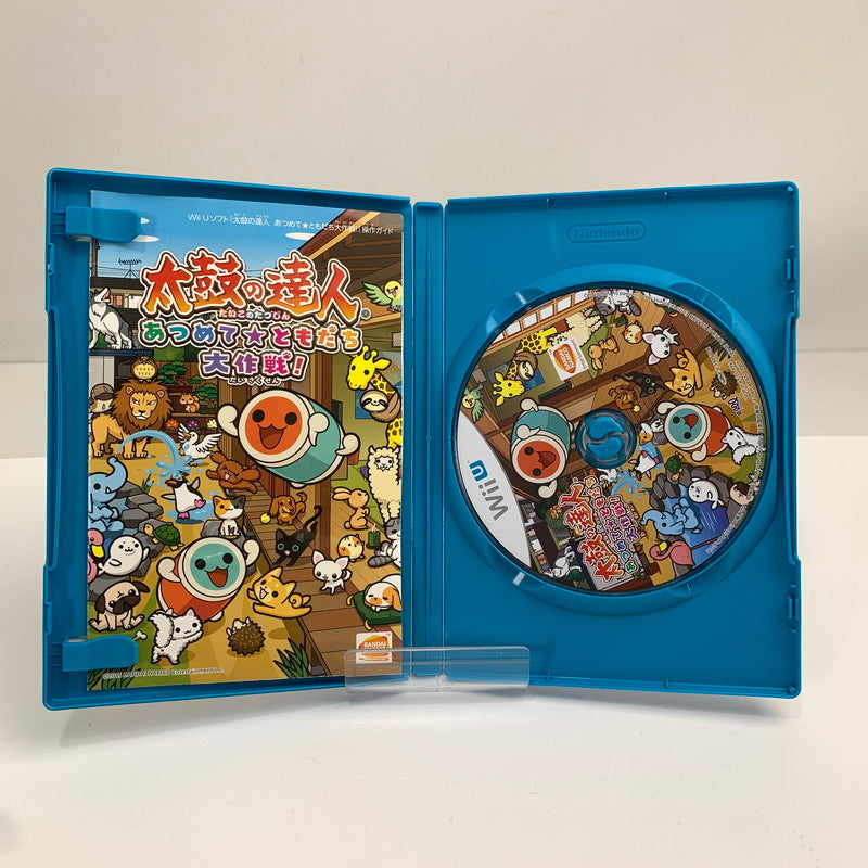 【中古美品】 任天堂 WiiU ニンテンドーウィーユー 太鼓の達人 あつめて★ともだち大作戦! ウィーソフト [CERO区分_A / 全年齢対象商品] 028-261020-ny-07-fuzh 万代Net店