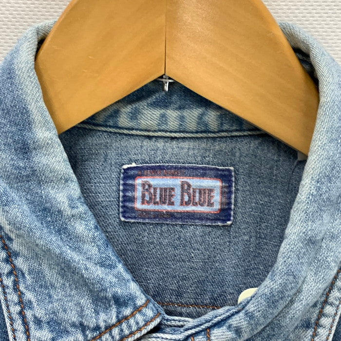 【中古品】【メンズ】 BLUE BLUE ウエスタンデニムシャツ 長袖シャツ トップス ブランド 古着 145-241110-gm-15-fuz サイズ：2 カラー：インディゴ 万代Net店