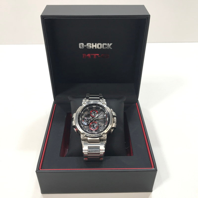 【中古品】【メンズ】 CASIO カシオ G-SHOCK ジーショック MTG-B1000D-1AJF 腕時計 箱付き ソーラー電波 Bluetooth ブルートゥース 196-241022-mh-4-fuz カラー：シルバー 万代Net店