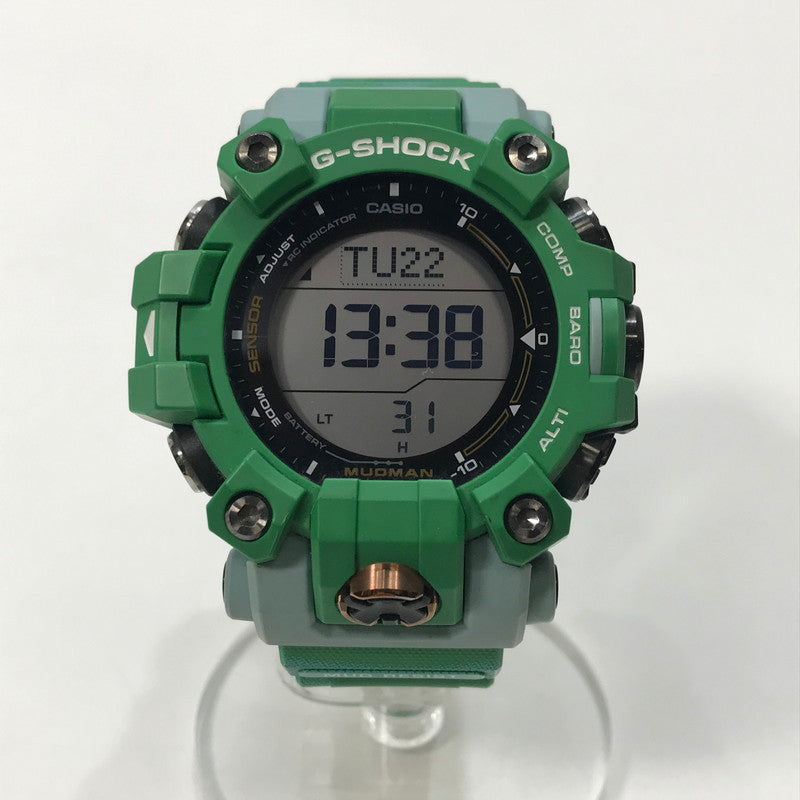 【中古美品】【メンズ】 CASIO カシオ G-SHOCK ジーショック GW-9500KJ-3JR EARTHWATCH 腕時計 箱付き ソーラー充電システム 電波時計 196-241022-mh-5-fuz カラー：グリーン 万代Net店