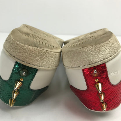 【中古品】【メンズ/レディース】 GUCCI グッチ 431887 パール スタッズ エーススニーカー  183-241025-mh-8-fuz サイズ：３６1/2 カラー：ホワイト 万代Net店