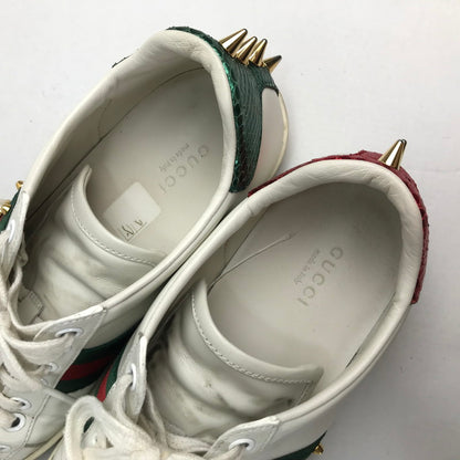 【中古品】【メンズ/レディース】 グッチ 431887 パール スタッズ エーススニーカー 183-241025-mh-8-fuz サイズ：３６1/2 カラー：ホワイト 万代Net店