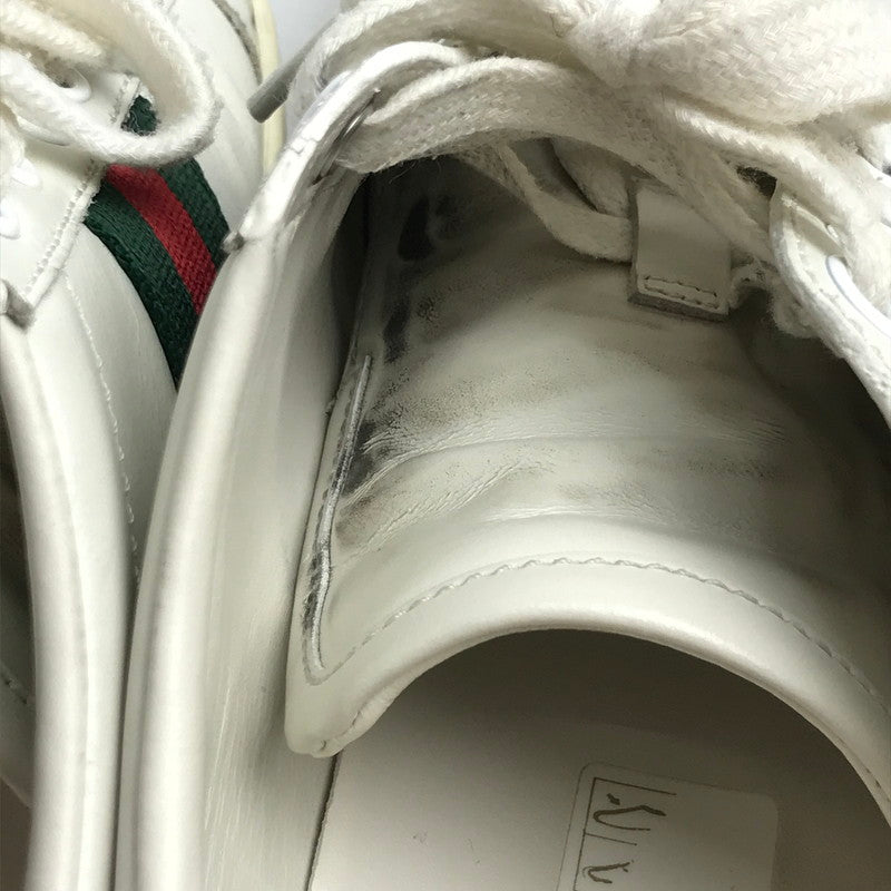 【中古品】【メンズ/レディース】 GUCCI グッチ 431887 パール スタッズ エーススニーカー  183-241025-mh-8-fuz サイズ：３６1/2 カラー：ホワイト 万代Net店