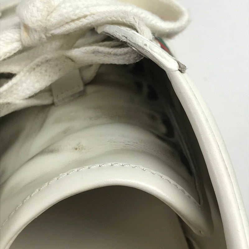 【中古品】【メンズ/レディース】 グッチ 431887 パール スタッズ エーススニーカー 183-241025-mh-8-fuz サイズ：３６1/2 カラー：ホワイト 万代Net店