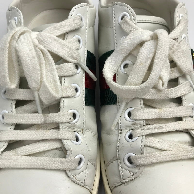 【中古品】【メンズ/レディース】 GUCCI グッチ 431887 パール スタッズ エーススニーカー  183-241025-mh-8-fuz サイズ：３６1/2 カラー：ホワイト 万代Net店