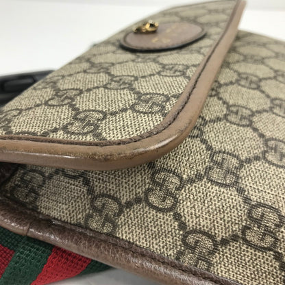【中古品】【メンズ/レディース】 グッチ 493930 GGスプリーム ベルトバッグ ウエストバッグ ボディバッグ 180-241025-mh-9-fuz カラー：ベージュ 万代Net店