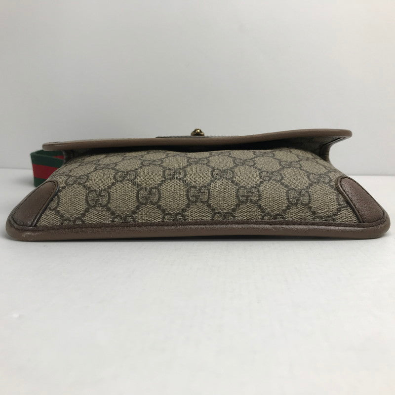 【中古品】【メンズ/レディース】 グッチ 493930 GGスプリーム ベルトバッグ ウエストバッグ ボディバッグ 180-241025-mh-9-fuz カラー：ベージュ 万代Net店