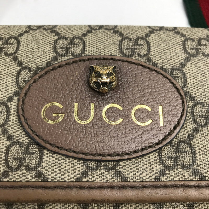 【中古品】【メンズ/レディース】 グッチ 493930 GGスプリーム ベルトバッグ ウエストバッグ ボディバッグ 180-241025-mh-9-fuz カラー：ベージュ 万代Net店