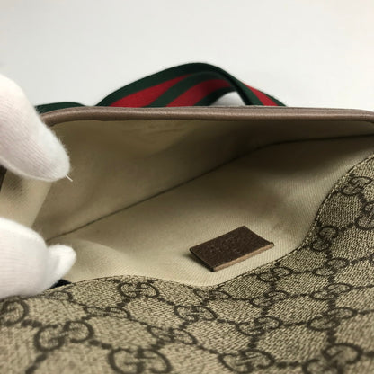 【中古品】【メンズ/レディース】 GUCCI グッチ 493930 GGスプリーム ベルトバッグ ウエストバッグ ボディバッグ 180-241025-mh-9-fuz カラー：ベージュ 万代Net店