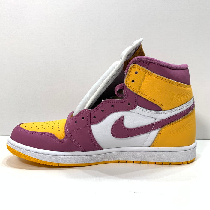 【中古美品】【メンズ】 NIKE ナイキ 555088-706 AIR JORDAN 1 HIGH OG ”BROTHERHOOD"" エアジョーダン 1 ハイ ブラザーフッド シューズ 靴 スニーカー 160-241207-gm-07-fuz サイズ：29cm カラー：イエロー ピンク ホワイト 万代Net店