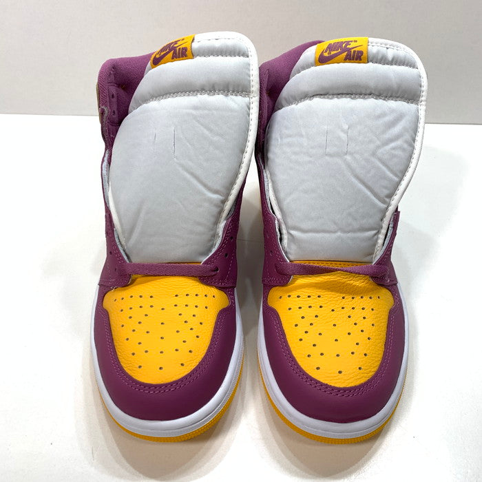 【中古美品】【メンズ】 NIKE ナイキ 555088-706 AIR JORDAN 1 HIGH OG ”BROTHERHOOD"" エアジョーダン 1 ハイ ブラザーフッド シューズ 靴 スニーカー 160-241207-gm-07-fuz サイズ：29cm カラー：イエロー ピンク ホワイト 万代Net店