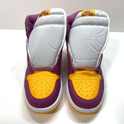 【中古美品】【メンズ】 NIKE ナイキ 555088-706 AIR JORDAN 1 HIGH OG ”BROTHERHOOD"" エアジョーダン 1 ハイ ブラザーフッド シューズ 靴 スニーカー 160-241207-gm-07-fuz サイズ：29cm カラー：イエロー ピンク ホワイト 万代Net店