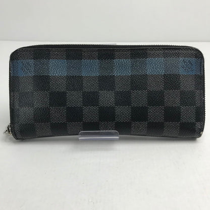 【中古品】【メンズ】 LOUIS VUITTON ルイ・ヴィトン N60078 ダミエ グラフィット ストライプ ジッピーウォレット ヴェルティカル 札入れ 小銭入れ ラウンドファスナー 長財布  179-241028-mh-8-fuz カラー：ブラック 万代Net店