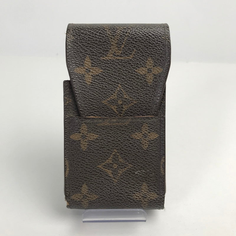 【中古品】【メンズ/レディース】 LOUIS VUITTON ルイ・ヴィトン M63024 エテュイ モノグラム シガレット ケース  179-241101-mh-3-fuz カラー：ブラウン 万代Net店