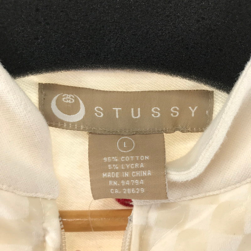 【中古品】【レディース】 STUSSY ステューシー ジャケット アウター 上着 ホワイト レディース Lサイズ 汚れあり 169-260404-io-23-fuzh 万代Net店