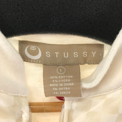 【中古品】【レディース】 STUSSY ステューシー ジャケット アウター 上着 ホワイト レディース Lサイズ 汚れあり 169-260404-io-23-fuzh 万代Net店