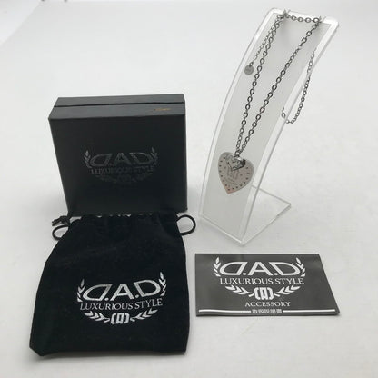 【中古品】【レディース】 D.A.D LUXURIOUS ハートネックレス SS316L 箱・保存袋付属 アクセサリー ※キズ・スレあり・箱に傷みあり 193-260804-IO-01-fuzh 万代Net店