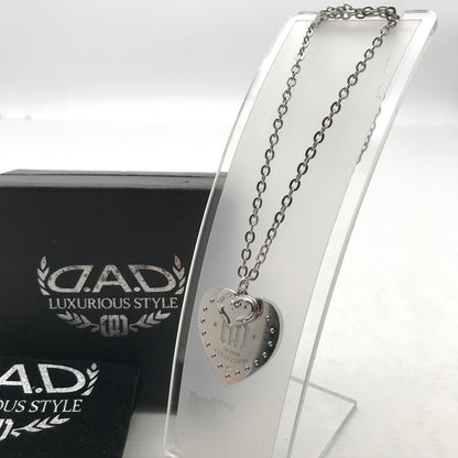 【中古品】【レディース】 D.A.D LUXURIOUS ハートネックレス SS316L 箱・保存袋付属 アクセサリー ※キズ・スレあり・箱に傷みあり 193-260804-IO-01-fuzh 万代Net店