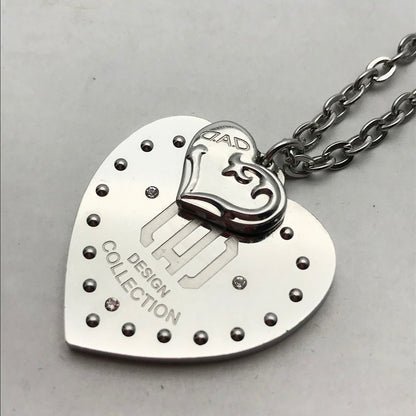 【中古品】【レディース】 D.A.D LUXURIOUS ハートネックレス SS316L 箱・保存袋付属 アクセサリー ※キズ・スレあり・箱に傷みあり 193-260804-IO-01-fuzh 万代Net店