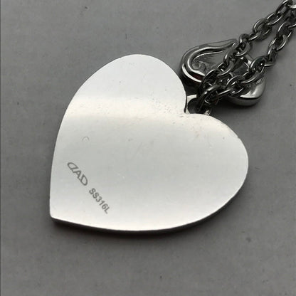 【中古品】【レディース】 D.A.D LUXURIOUS ハートネックレス SS316L 箱・保存袋付属 アクセサリー ※キズ・スレあり・箱に傷みあり 193-260804-IO-01-fuzh 万代Net店