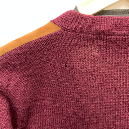 【中古品】【メンズ】 RALPH LAUREN ラルフローレン ニットカーディガン トップス ブランド 古着 145-241124-gm-02-fuz サイズ：不明 カラー：ワイン ブラウン 万代Net店