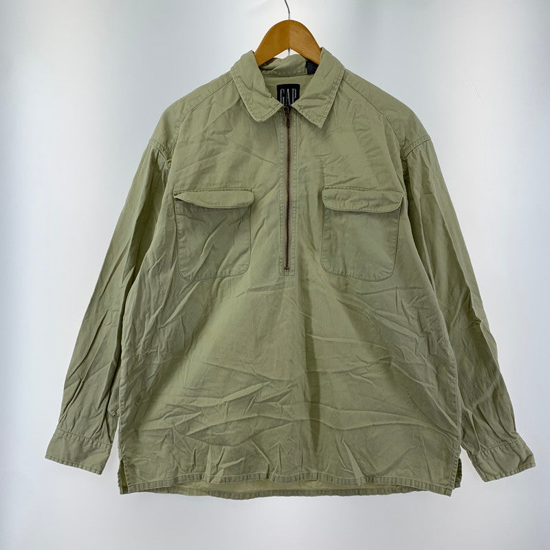 【中古品】【メンズ】 GAP ギャップ ハーフジップジャケット 145-241104-st-12-fuz サイズ：M カラー：ベージュ 万代Net店