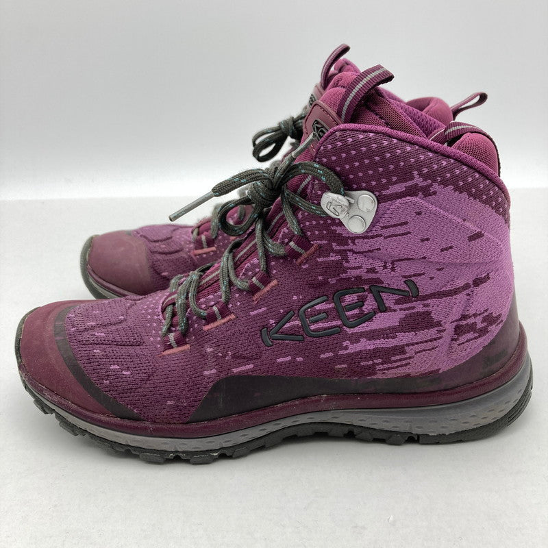 【中古品】【レディース】 KEEN キーン 1021182 TERRADORA EVO MID テラドーラ エヴォ ミッド スニーカー 靴 162-260929-vt-86-fuzh サイズ：22.5cm カラー：パープル 万代Net店