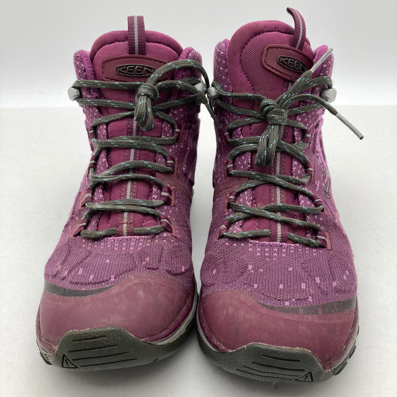 【中古品】【レディース】 KEEN キーン 1021182 TERRADORA EVO MID テラドーラ エヴォ ミッド スニーカー 靴 162-260929-vt-86-fuzh サイズ：22.5cm カラー：パープル 万代Net店