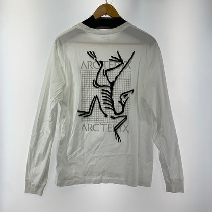 【中古品】【メンズ】 ARC'TERYX アークテリクス ARC MULTI BIRD LOGO LS アーク マルチ バード ロゴ ロングスリーブ 144-241110-st-5-fuz サイズ：M カラー：ホワイト 万代Net店