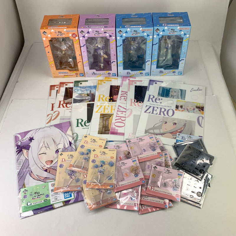 【未使用品】 一番くじ/Re:ゼロから始める異世界生活～貴方に勇気を～、ラストワン、A賞B賞、CDEGF賞まとめ。 おもちゃ 054-241114-MO-17-fuz 万代Net店