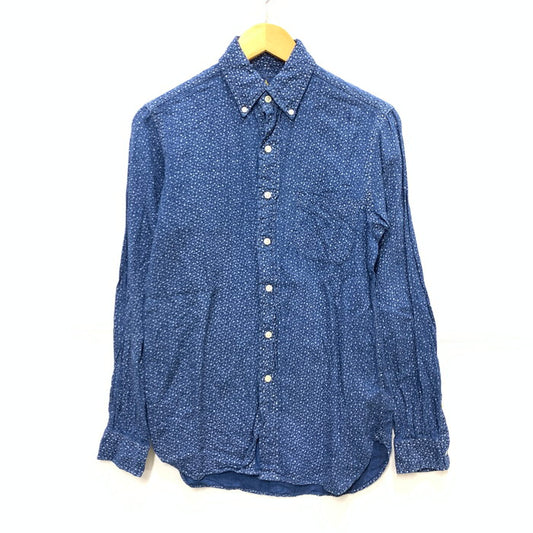 【中古品】【メンズ】 RALPH LAUREN ラルフローレン 麻 長袖シャツ トップス ブランド 古着 145-241227-gm-05-fuz サイズ：XS カラー：ブルー 万代Net店