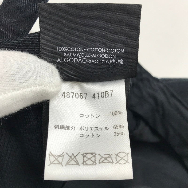 【中古品】【メンズ】 BALENCIAGA バレンシアガ 487067 410B7 18SS SNNERS CAP 刺繍 ロゴ キャップ 帽子 ブランド 185-241113-mh-1-fuz サイズ：L 59 カラー：ブラック 万代Net店