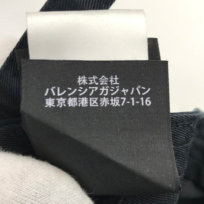 【中古品】【メンズ】 BALENCIAGA バレンシアガ 487067 410B7 18SS SNNERS CAP 刺繍 ロゴ キャップ 帽子 ブランド 185-241113-mh-1-fuz サイズ：L 59 カラー：ブラック 万代Net店