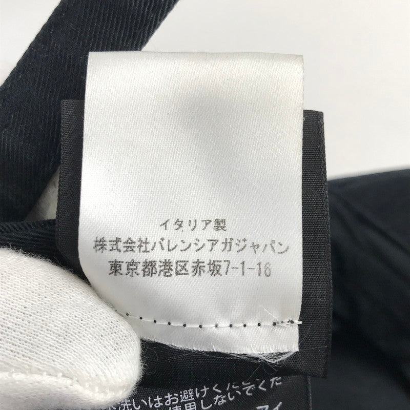 【中古品】【メンズ】 BALENCIAGA バレンシアガ 487067 410B7 18SS SNNERS CAP 刺繍 ロゴ キャップ 帽子 ブランド 185-241113-mh-1-fuz サイズ：L 59 カラー：ブラック 万代Net店