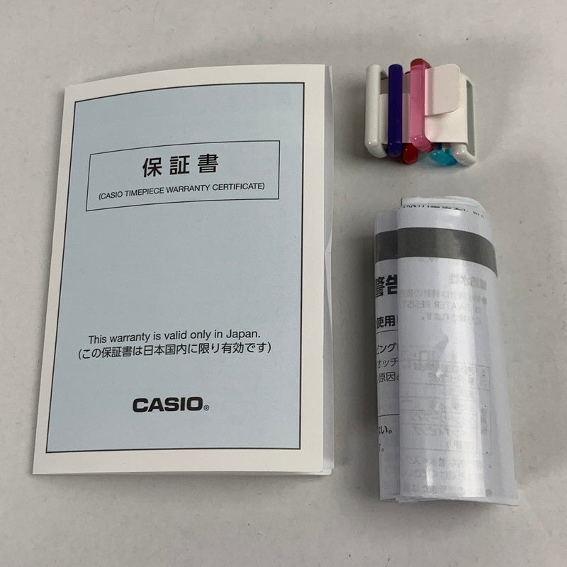 【中古美品】【メンズ/レディース】 BABY-G＋PLUS ベビーG プラス BGD-10L 腕時計 時計 ホワイト 2024 バンドループ9個付属 箱付属 おしゃれ かわいい 196-260206-io-21-fuz 万代Net店