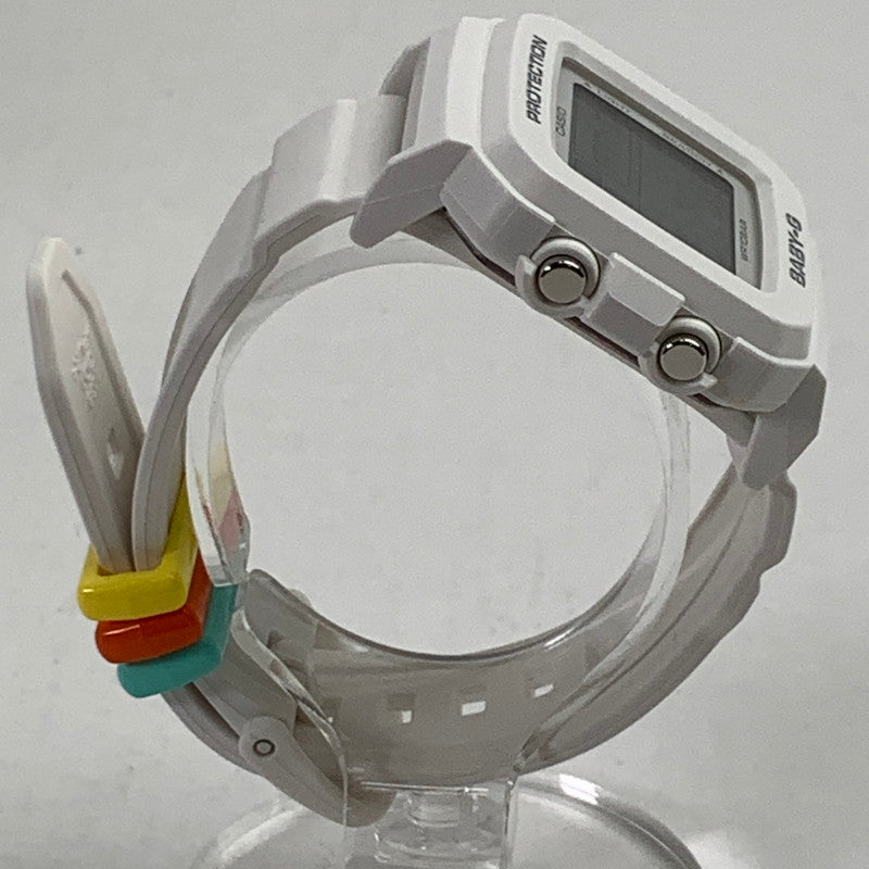 【中古美品】【メンズ/レディース】 BABY-G＋PLUS ベビーG プラス BGD-10L 腕時計 時計 ホワイト 2024 バンドループ9個付属 箱付属 おしゃれ かわいい 196-260206-io-21-fuz 万代Net店