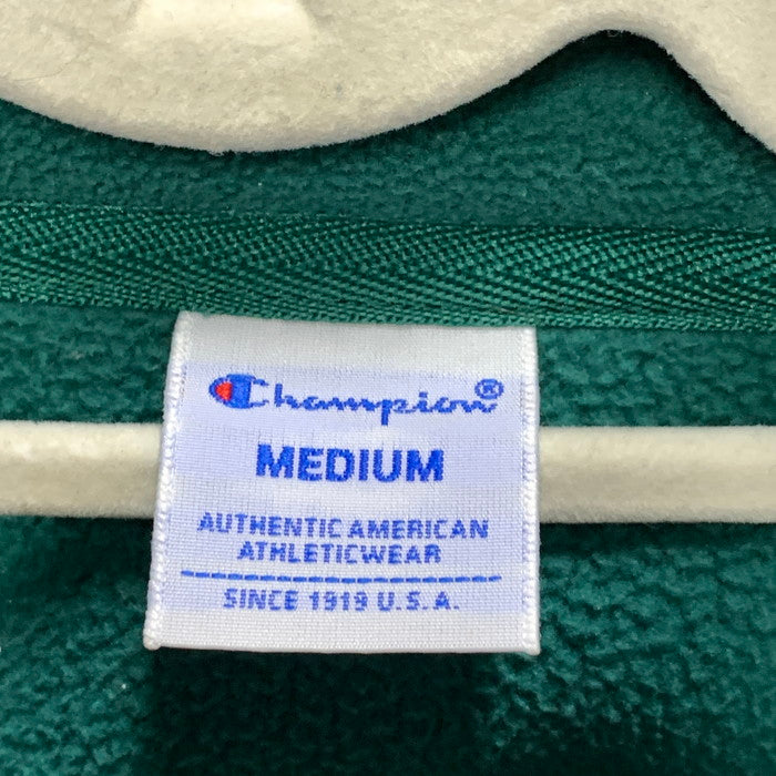 【中古品】【メンズ】 Champion チャンピオン フリースジャケット アウター ブランド 古着 148-250224-gm-32-fuz サイズ：M カラー：グリーン 万代Net店