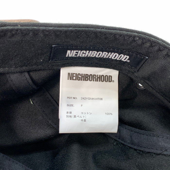 【中古品】【メンズ】 NEIGHBORHOOD ネイバーフッド 242YGNH-HT06 キャップ 帽子 ブランド 185-241116-gm-33-fuz サイズ：F カラー：ブラック 万代Net店