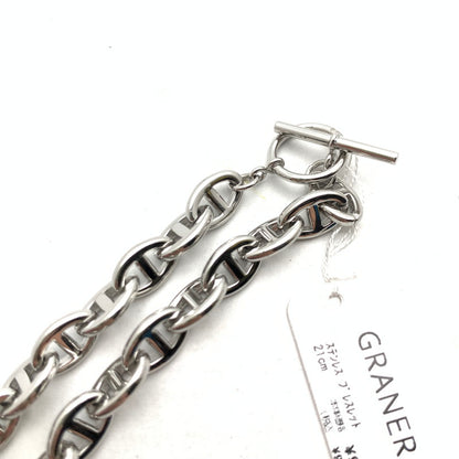 【中古美品】【メンズ】 GRANER グランナー ブレスレット SILVER 21cm アクセサリー 192-260715-io-07-fuzh 万代Net店