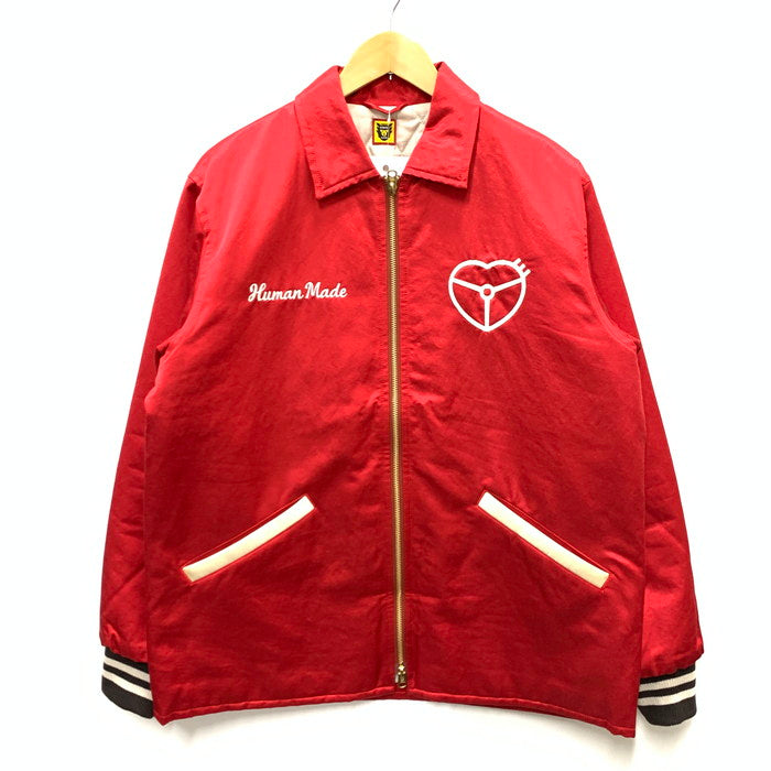 【中古品】【メンズ】 HUMAN MADE ヒューマンメード HM28JK046 SATIN JACKET ジャケット アウター ブランド 古着 142-241117-gm-25-fuz サイズ：L カラー：レッド 万代Net店