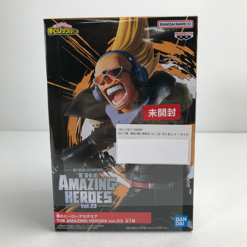 【中古美品】BANDAI 未開封 僕のヒーローアカデミア THE AMAZING HEROS vol.23 プレゼント・マイク フィギュア 051-250213-mh-18-fuz 万代Net店