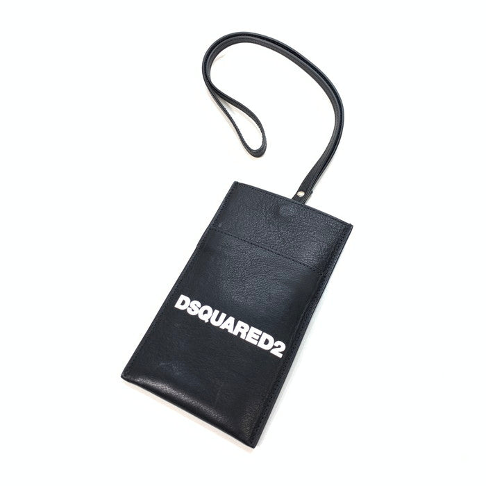 【中古品】【メンズ/レディース】 DSQUARED2 ディースクエアード フォンポーチ ブランド アクセサリー バッグ 188-250105-gm-03-fuz カラー：ブラック 万代Net店