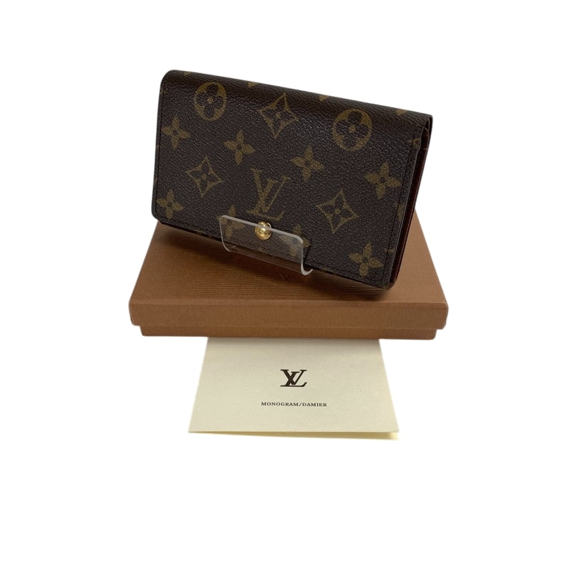 【中古美品】【レディース】 LOUIS VUITTON ルイ・ヴィトン M61736 モノグラム  ポルトフォイユ・トレゾール 179-241117-st-4-fuz カラー：ブラウン 万代Net店