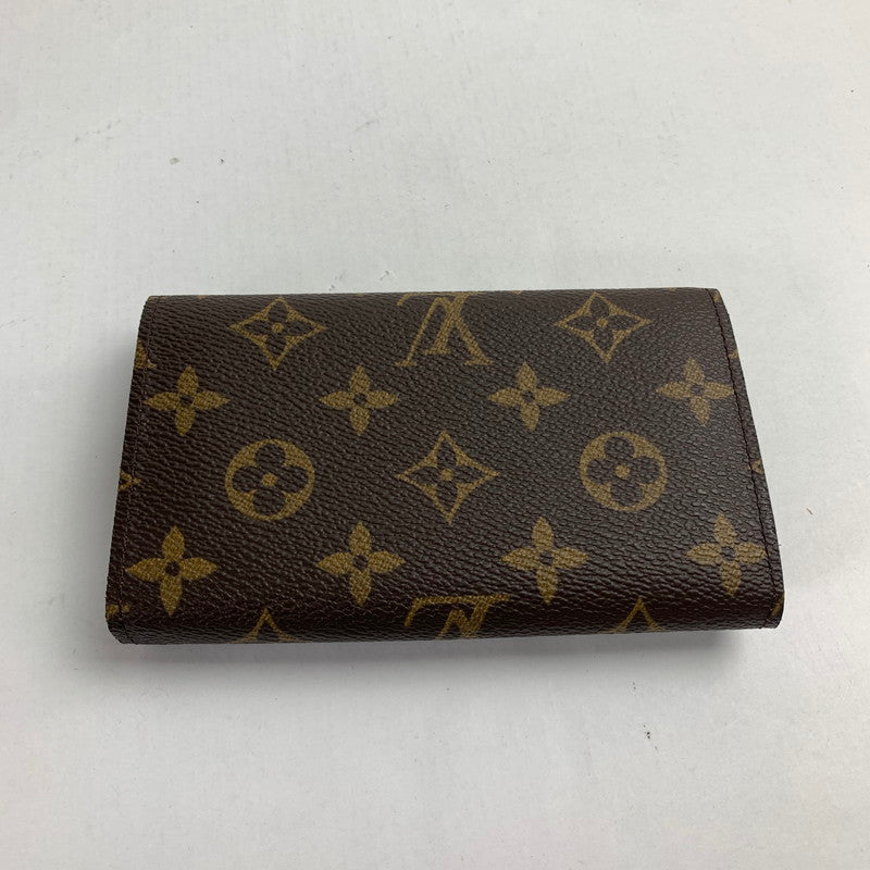 【中古美品】【レディース】 LOUIS VUITTON ルイ・ヴィトン M61736 モノグラム  ポルトフォイユ・トレゾール 179-241117-st-4-fuz カラー：ブラウン 万代Net店