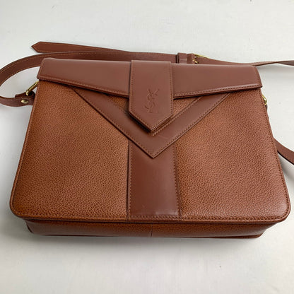 【中古品】【メンズ】 YVES SAINT LAURENT イヴ・サンローラン ショルダーバッグ 180-241117-st-7-fuz カラー：ブラウン 万代Net店