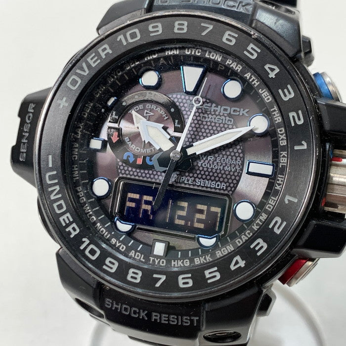 【中古品】【メンズ】 G-SHOCK ジーショック GWN-1000B-1BJF MASTER OF G-SEA GULFMASTER アナデジ時計 ブランド 腕時計 電波ソーラー 196-241227-gm-39-fuz カラー：ブラック 万代Net店